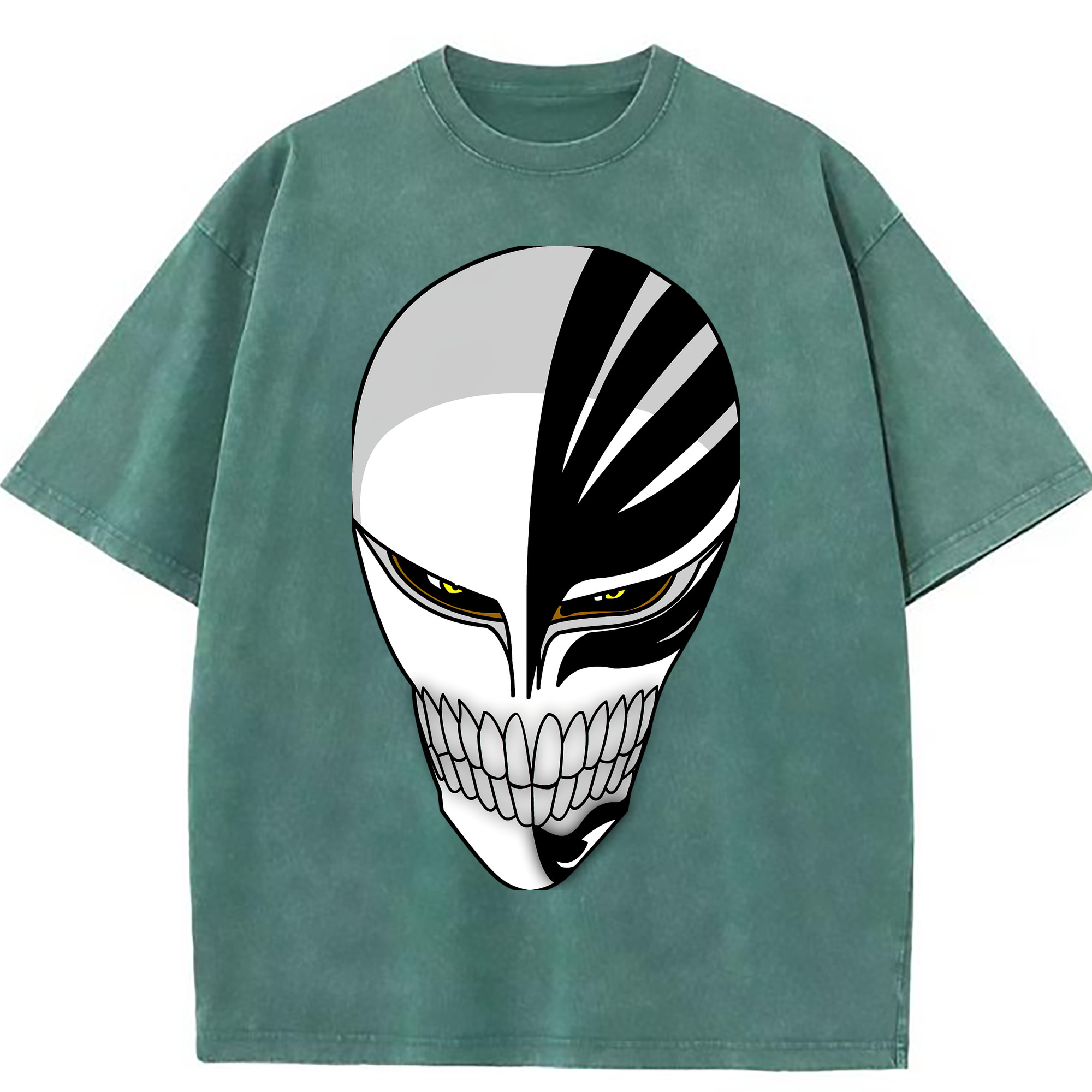 （画像用） ブリーチ 黒崎一護（くろさき いちご）BLEACH Kurosaki Ichigo 綿100% ヴィンテージ風 半袖Tシャツ（フロントプリント）